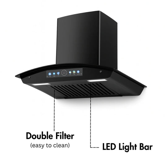 Model (HD-155) Copper Motor Touch + Hand Sensor Hood.