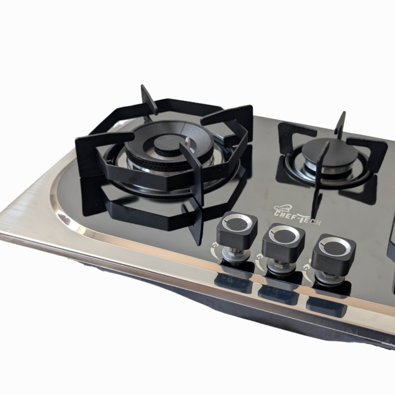 Cheftech Automatic Gas Stove Stainless Steel with EPS Burner Gas Hob imported Size 28x16