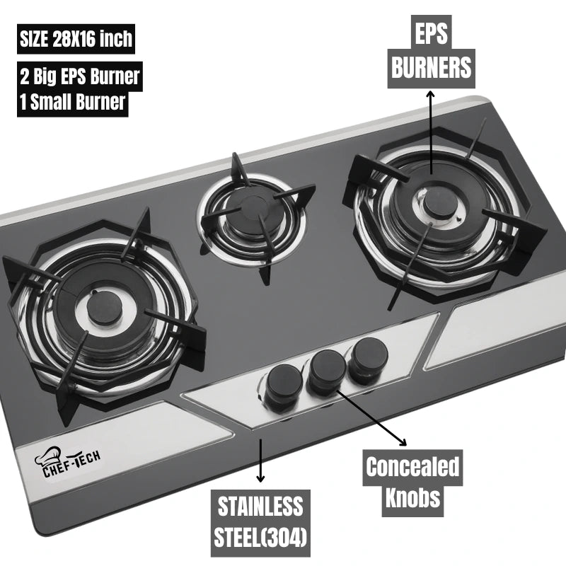 Model EPS A5 Stainless Steel with eps Burners type size 28x16