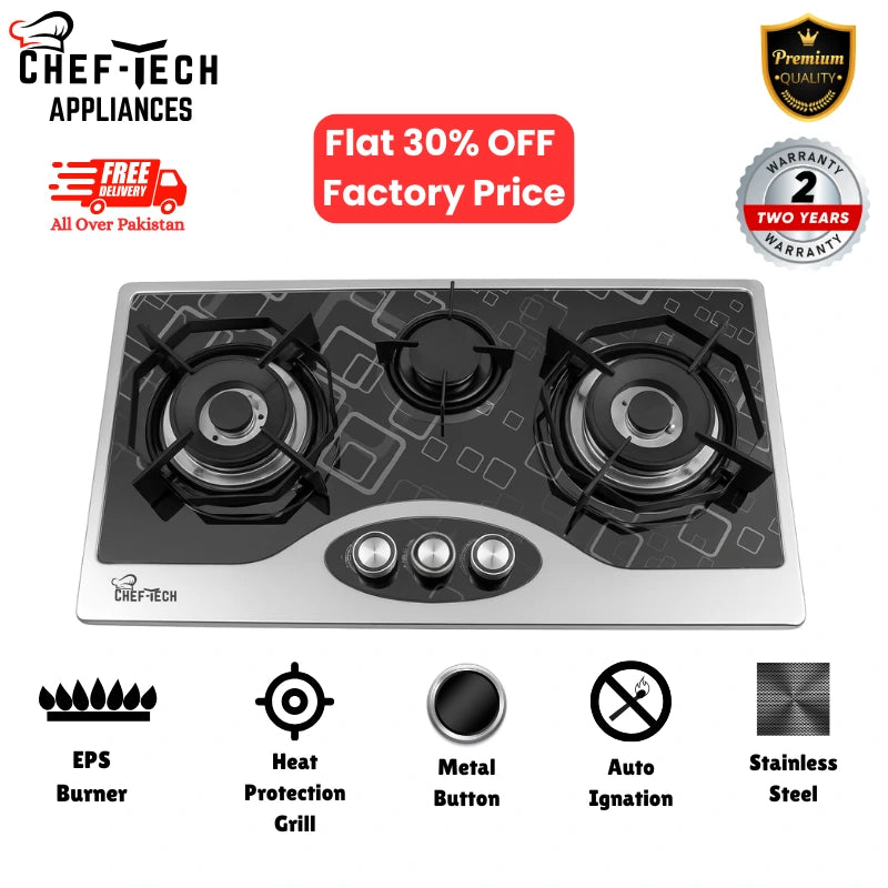 Model EPS A7 Stainless Steel with eps Burners type size 28x16