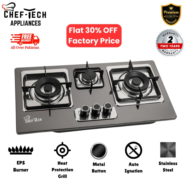 Model EPS S6 Stainless Steel with eps Burners type size 28x16