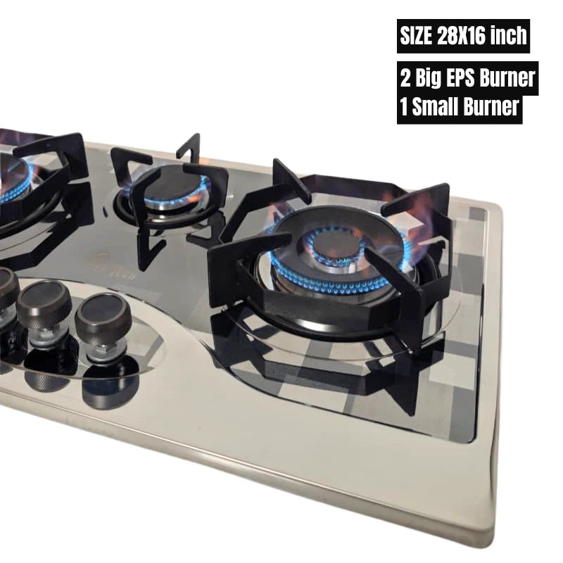 Model EPS A15 Stainless Steel with eps type Burners size 28x16