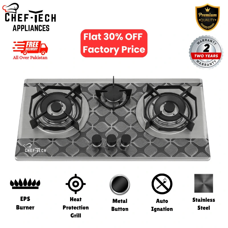 Model EPS C6 Stainless Steel with eps Burners type size 28x16