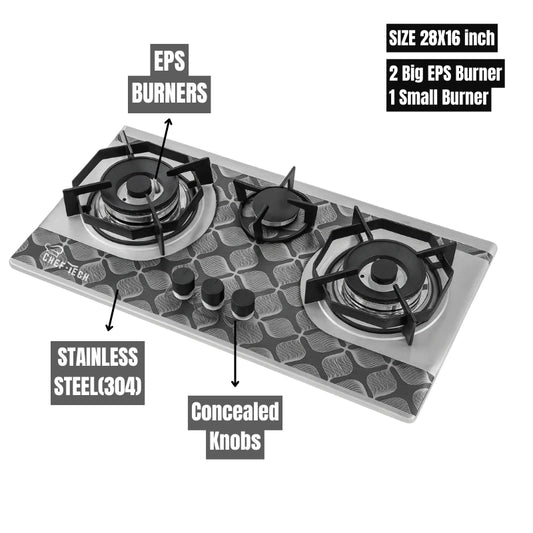 Model EPS C6 Stainless Steel with eps Burners type size 28x16
