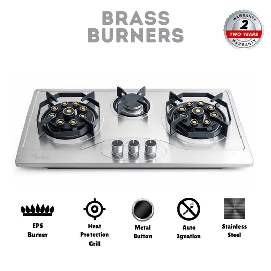 Model Brass EPS S-205 Stainless Steel with Brass Burners