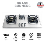 Model Brass EPS S-205 Stainless Steel with Brass Burners