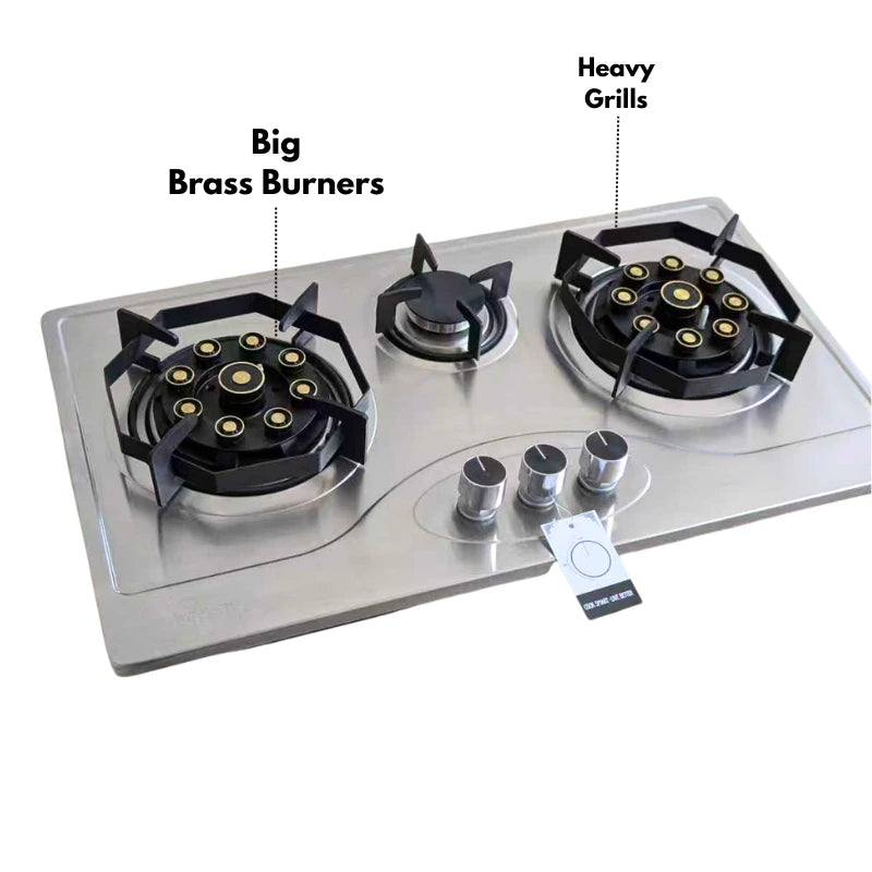 Model Brass EPS S-205 Stainless Steel with Brass Burners