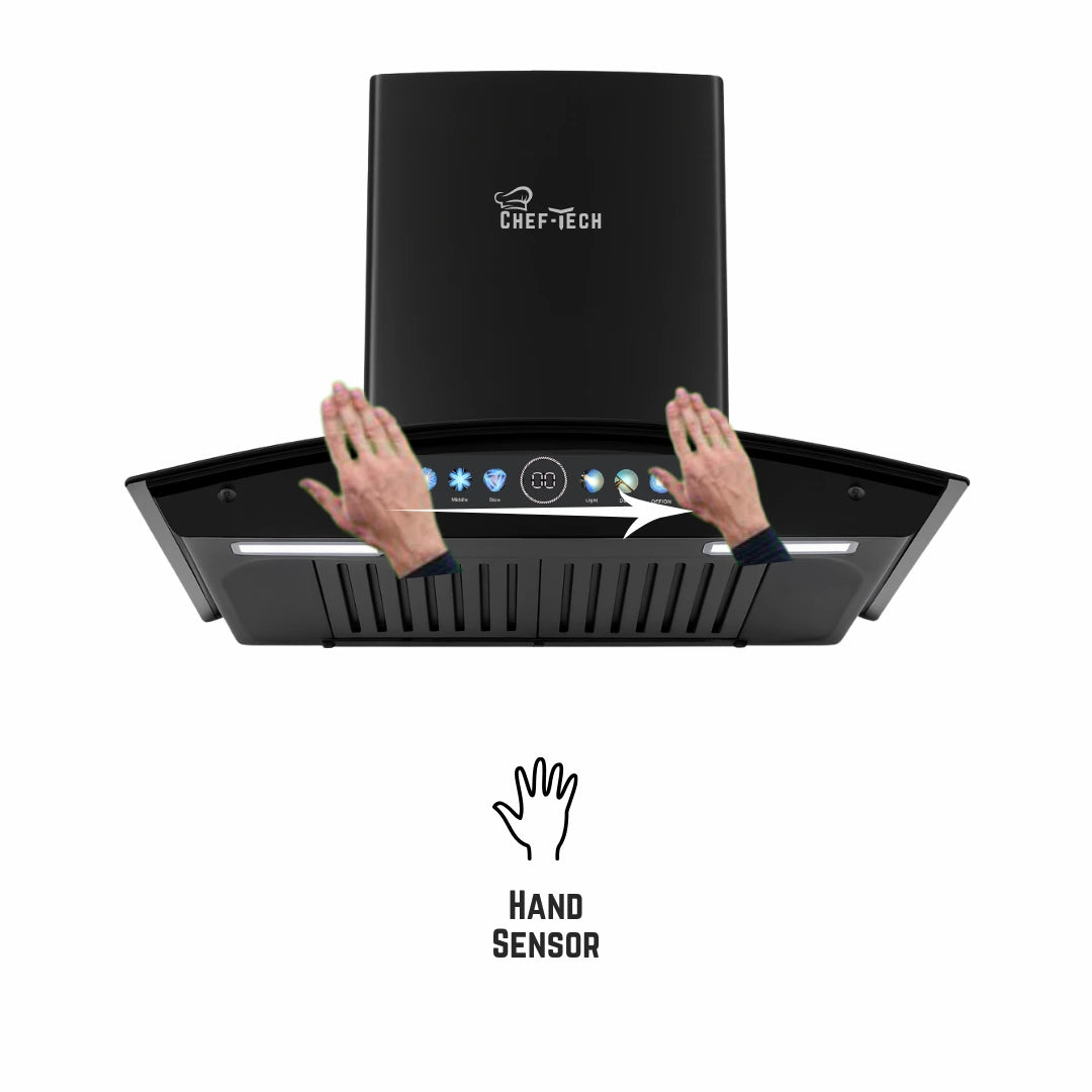 Model (HD-155) Copper Motor Touch + Hand Sensor Hood.