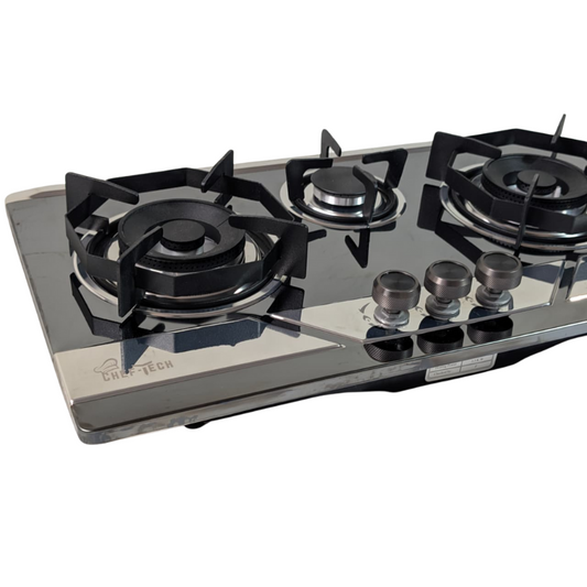 Cheftech Automatic Gas Stove Stainless Steel with EPS Burner Gas Hob imported Size 28x16