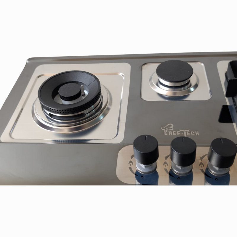Cheftech Automatic Gas Stove Stainless Steel with EPS Burner Gas Hob imported Size 28x16