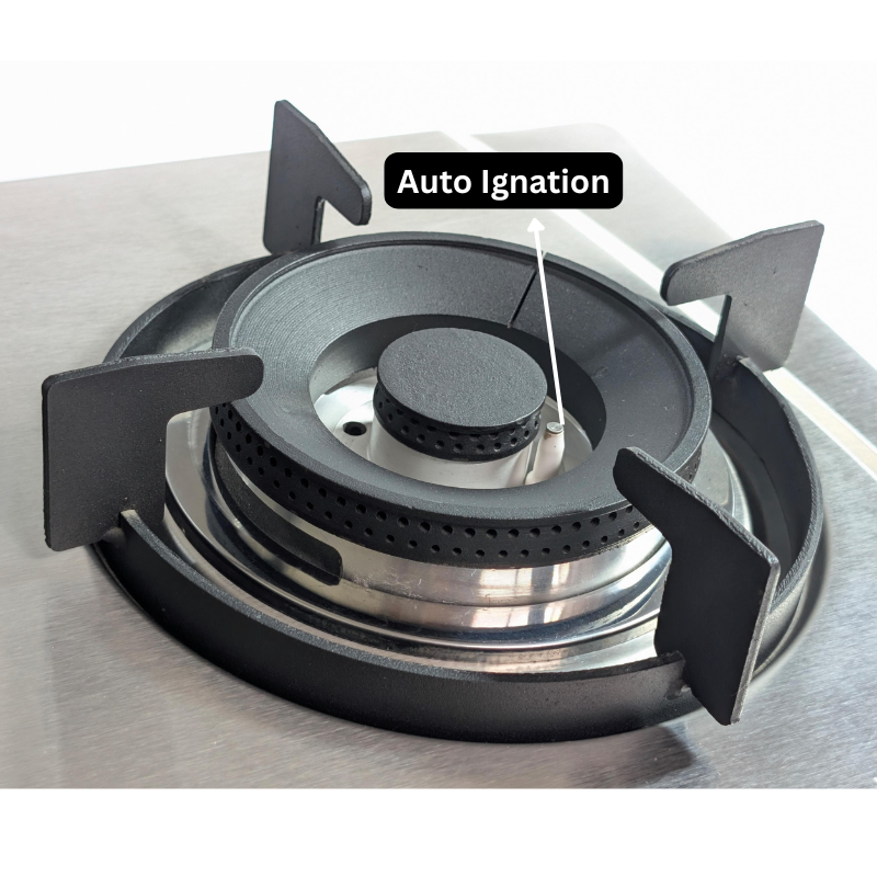 Cheftech Automatic Gas Stove Stainless Steel with EPS Burner Gas Hob imported Size 28x16