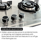 ChefTech Three Burner Stainless Steel Hob With Auto Ignition EPS Burner 28x16