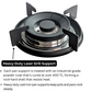 Cheftech Automatic Gas Stove Stainless Steel with EPS Burner Gas Hob imported Chula Size 28x16