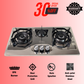 Cheftech Automatic Gas Stove Stainless Steel with EPS Burner Gas Hob imported Size 28x16