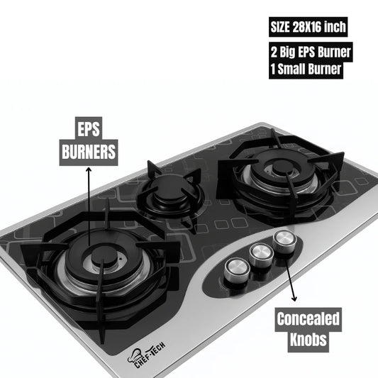 Model EPS A7 Stainless Steel with eps Burners type size 28x16